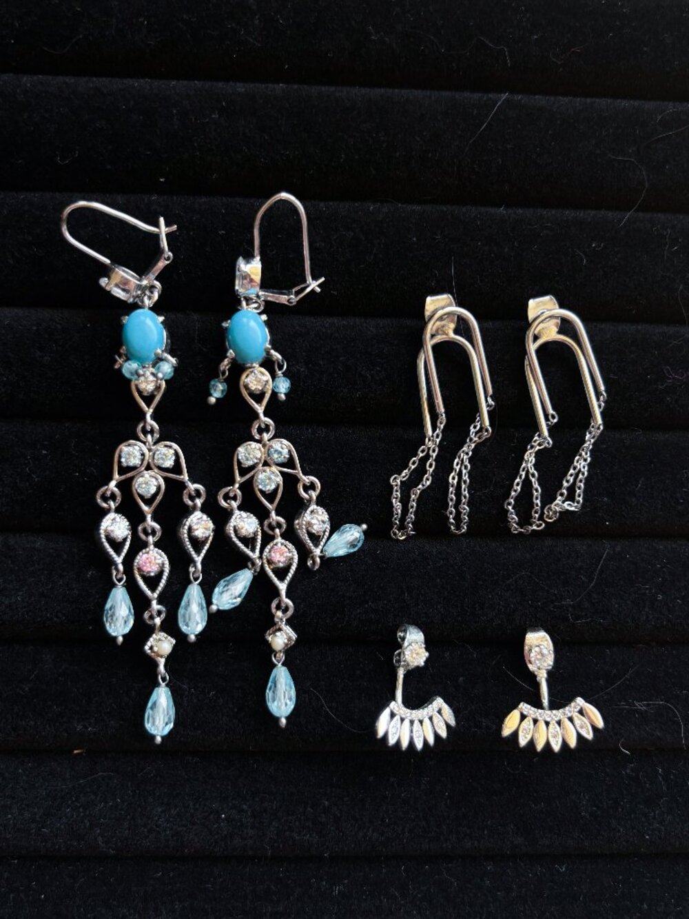 Silver earring bundle